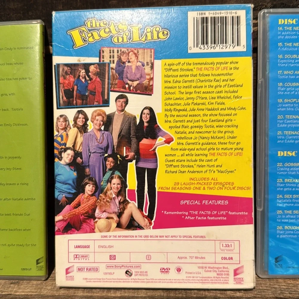 💰BOGO FREE Facts of Life Seasons 1&2 DVD Set